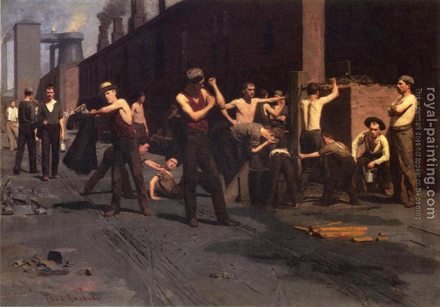 Thomas Pollock Anschutz : The Ironworker's Noontime